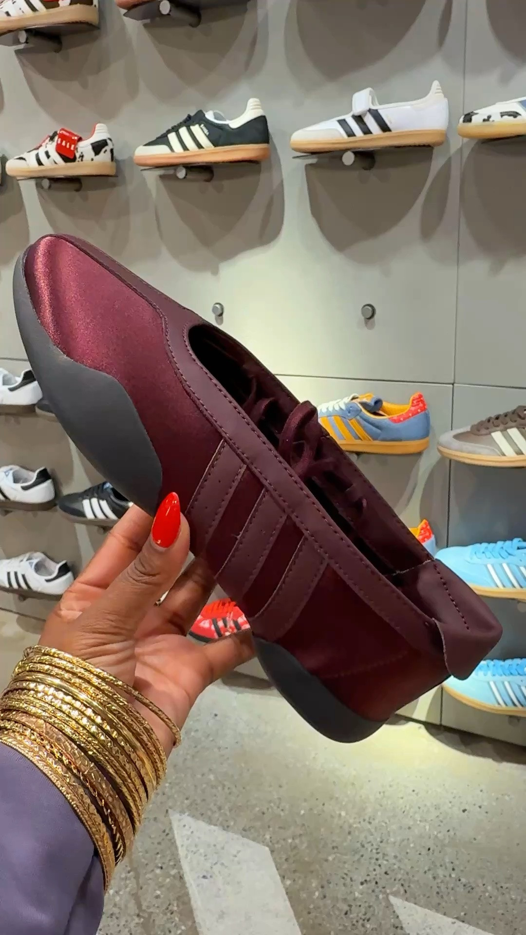 These Adidas Taekwondo Mei Ballet Shoes are such a fun twist on the ballet flat trend 🤎✨

The metallic burgundy color is gorgeous for summer into fall, and the lace-up detail gives them that elevated, fashion-girl feel. Pair them with denim, linen trousers, dresses, skirts, or even a matching athleisure set for an effortless look.

#LTKootd #LTKActive #LTKgrwm
