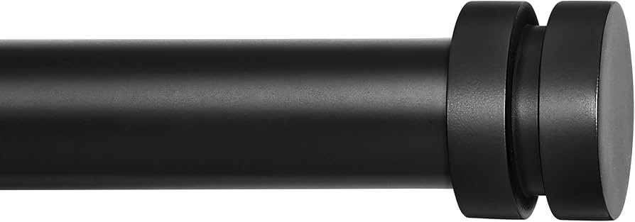 Truseren Black Curtain Rods for Windows 72 to 144 Inch, Modern 1 Inch Heavy Duty Window Drapery R... | Amazon (US)