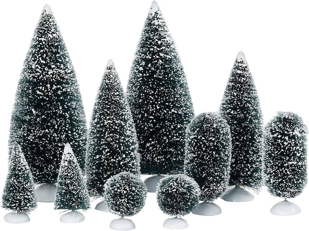Department 56 Accessories for Villages Bag-O-Frosted Topiaries Tree | Amazon (US)