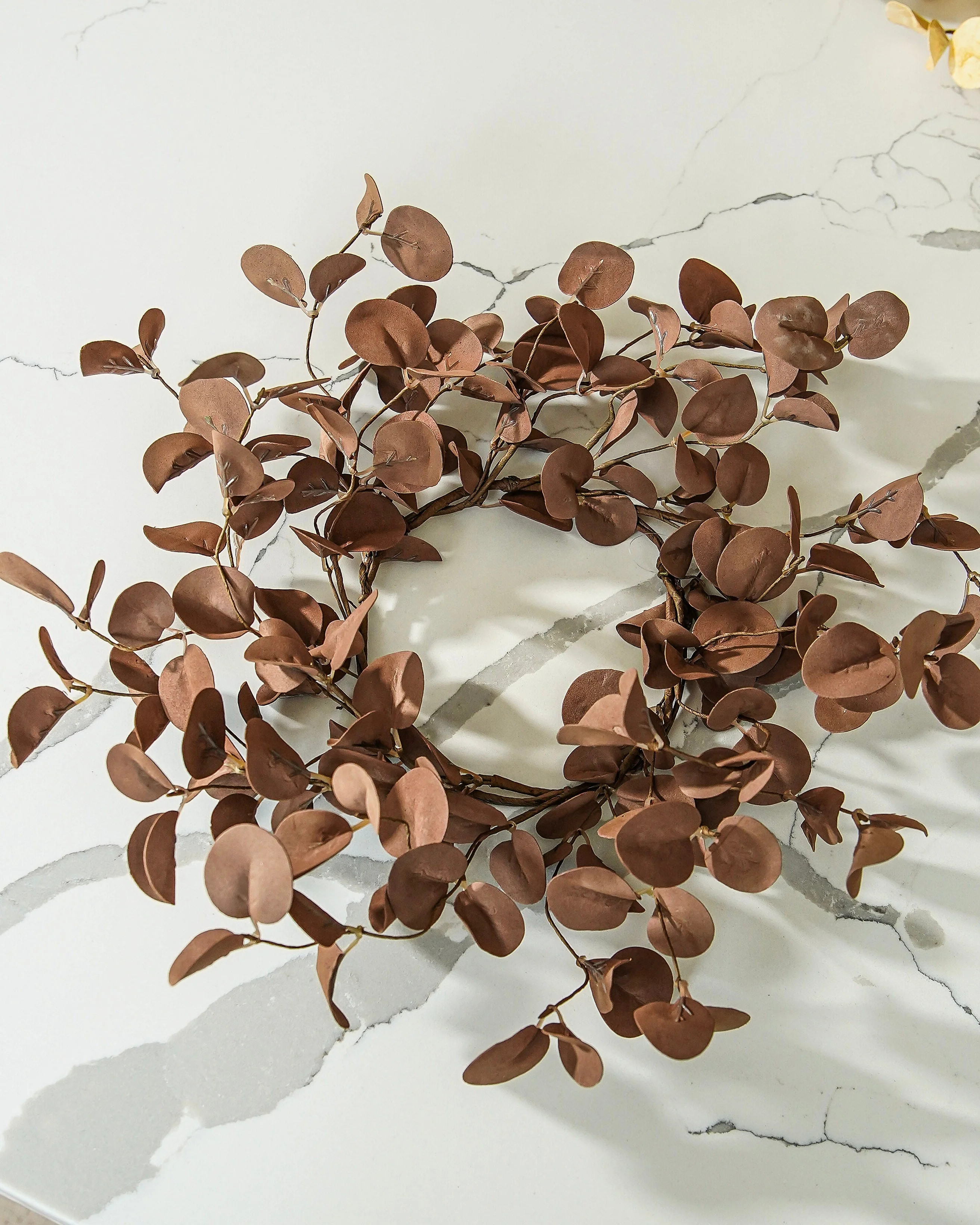 Mocha Eucalyptus Candle Ring | MJHome