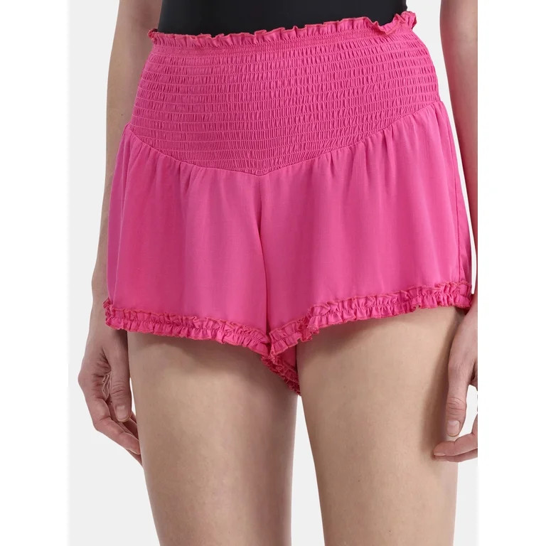 Jessica Simpson Women’s Smocked Coverup Shorts, Sizes XS-XXL - Walmart.com | Walmart (US)