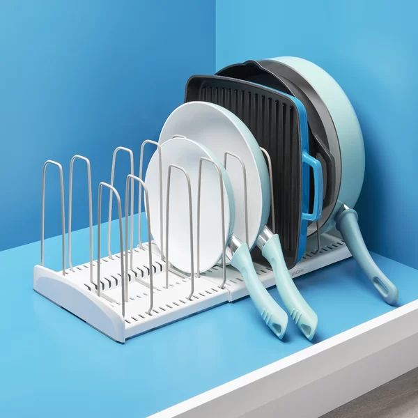 YouCopia® StoreMore® Expandable Cookware Rack, Adjustable Pan and Lid Organizer for Kitchen Cab... | Wayfair North America