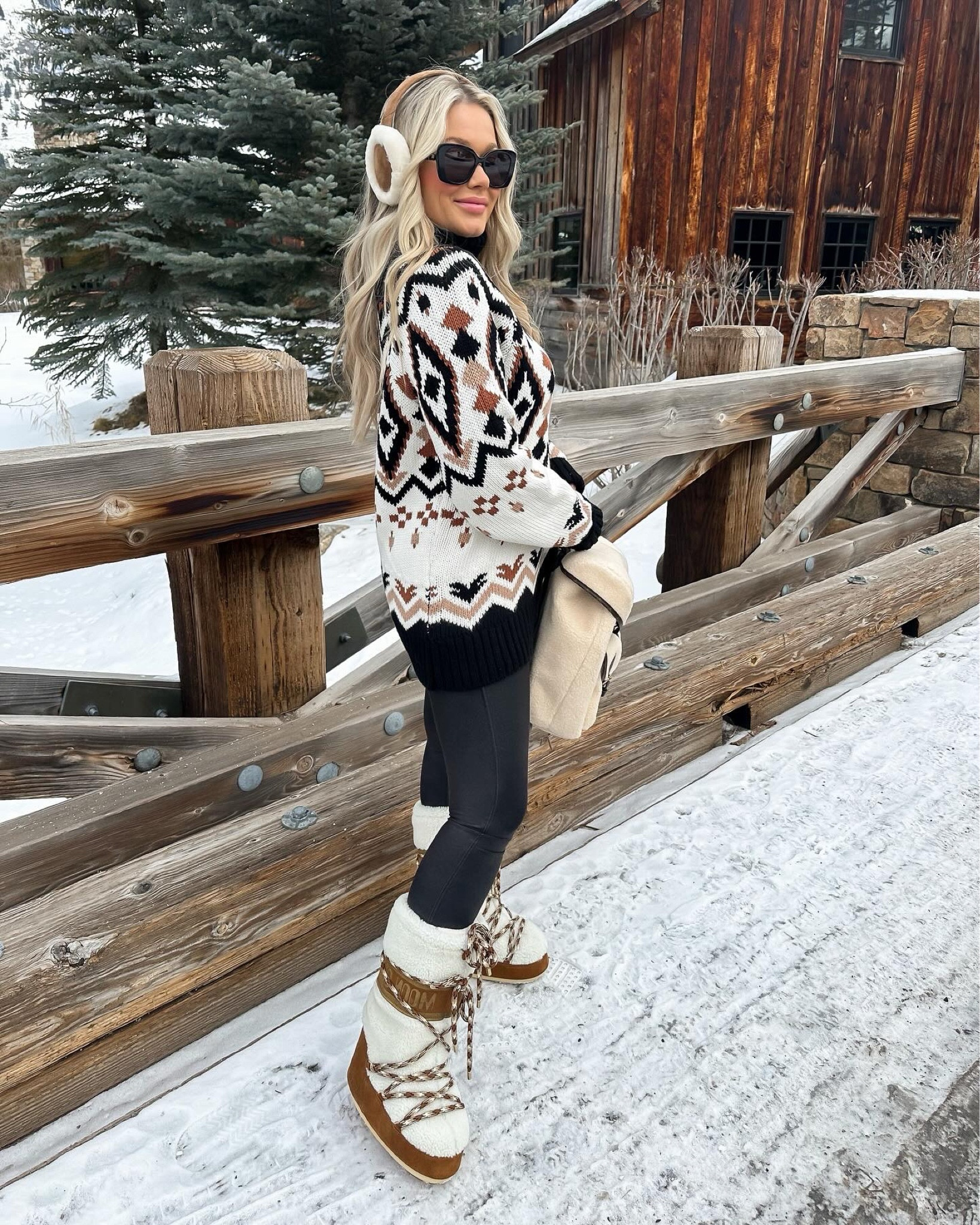 Wearing size small in sweater 
Jackson Hole style 

#LTKsalealert #LTKfindsunder100 #LTKtravel
