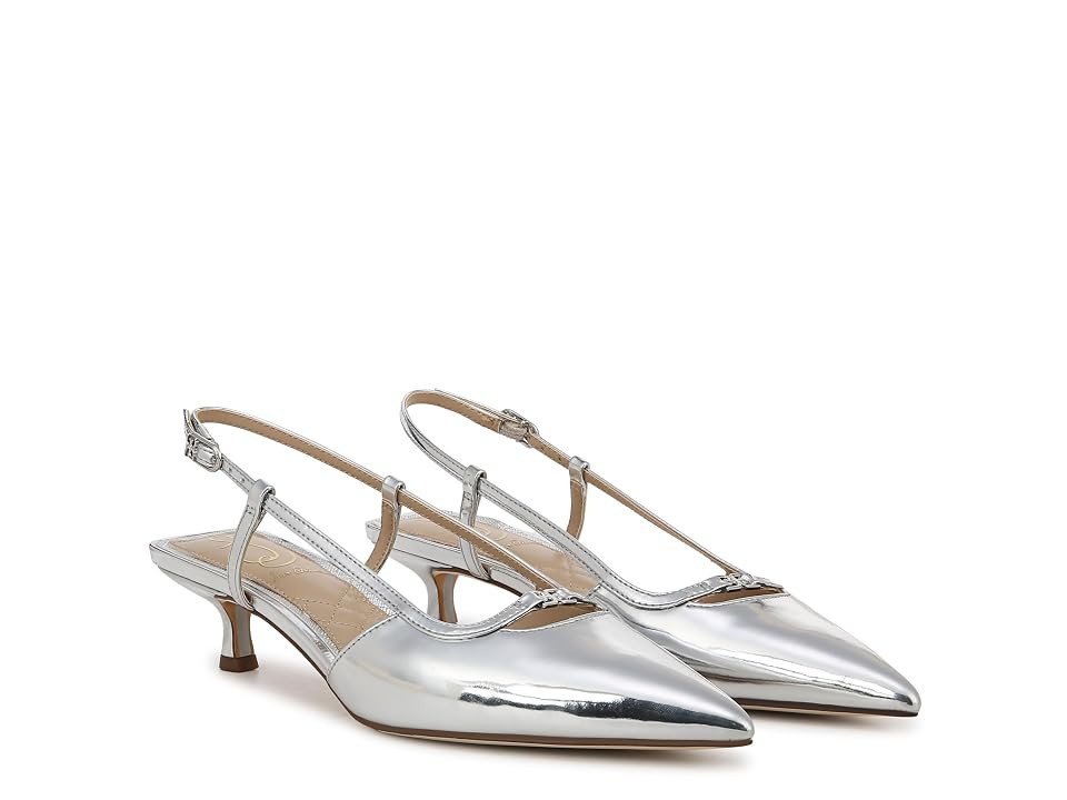 Sam Edelman Toni Women's 1-2 inch heel Shoes Soft Silver : 7.5 M, Synthetic | Zappos