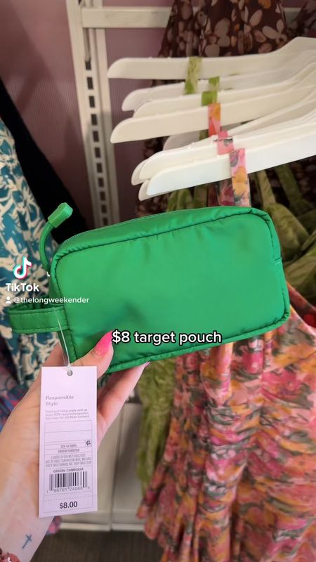 $8 target pouch - perfect size for a larger bag or for travel! 

Travel, travel bag, target find, clutch, pouch, bag 

#LTKstyletip #LTKunder50 #LTKtravel