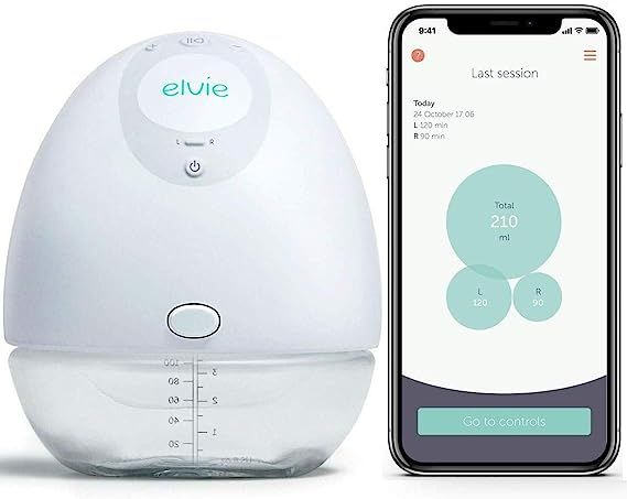 Elvie Single Electric Wearable Smart Breast Pump - Silent Hands-Free Portable Breast Pump That Ca... | Amazon (US)