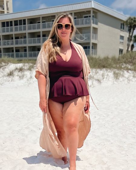 Wore this spanx swimsuit (tankini top and bottoms) on a day where I needed a confidence boost and wow, I felt SO good all day and wasn’t constantly adjusting myself!!!! Size up, I got the 3X in both! Use code ASHLEYDXSPANX for a discount! This Aerie duster is beautiful! I got the XXL!

#LTKSwim #LTKPlusSize #LTKSeasonal