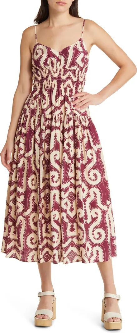 MOON RIVER Smocked Waist Sundress | Nordstrom | Nordstrom