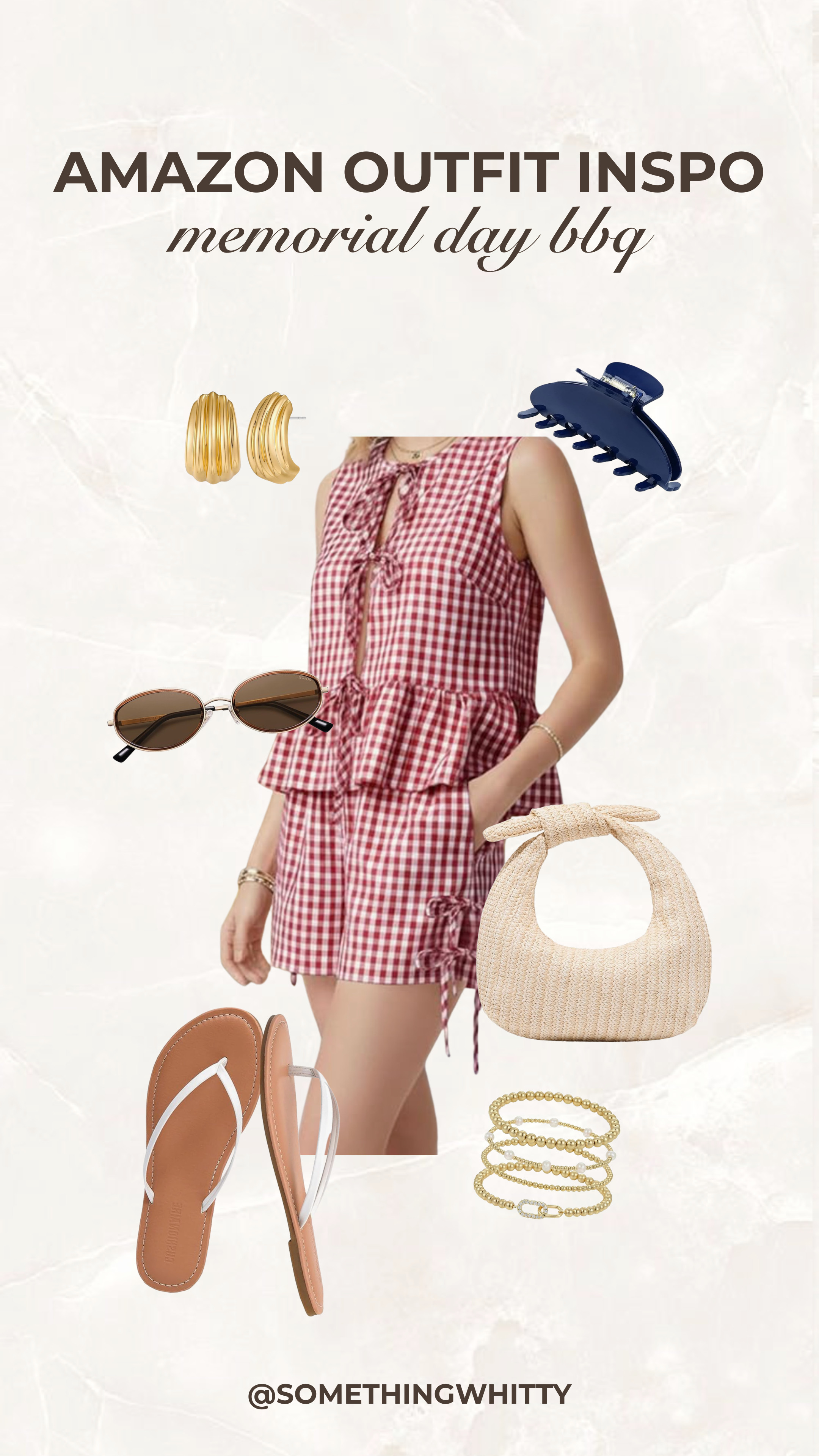 Memorial Day BBQ outfit inspo! This cute red and white gingham set is perfect for summer BBQs. 

 #LTKootd #LTKSeasonal #LTKU