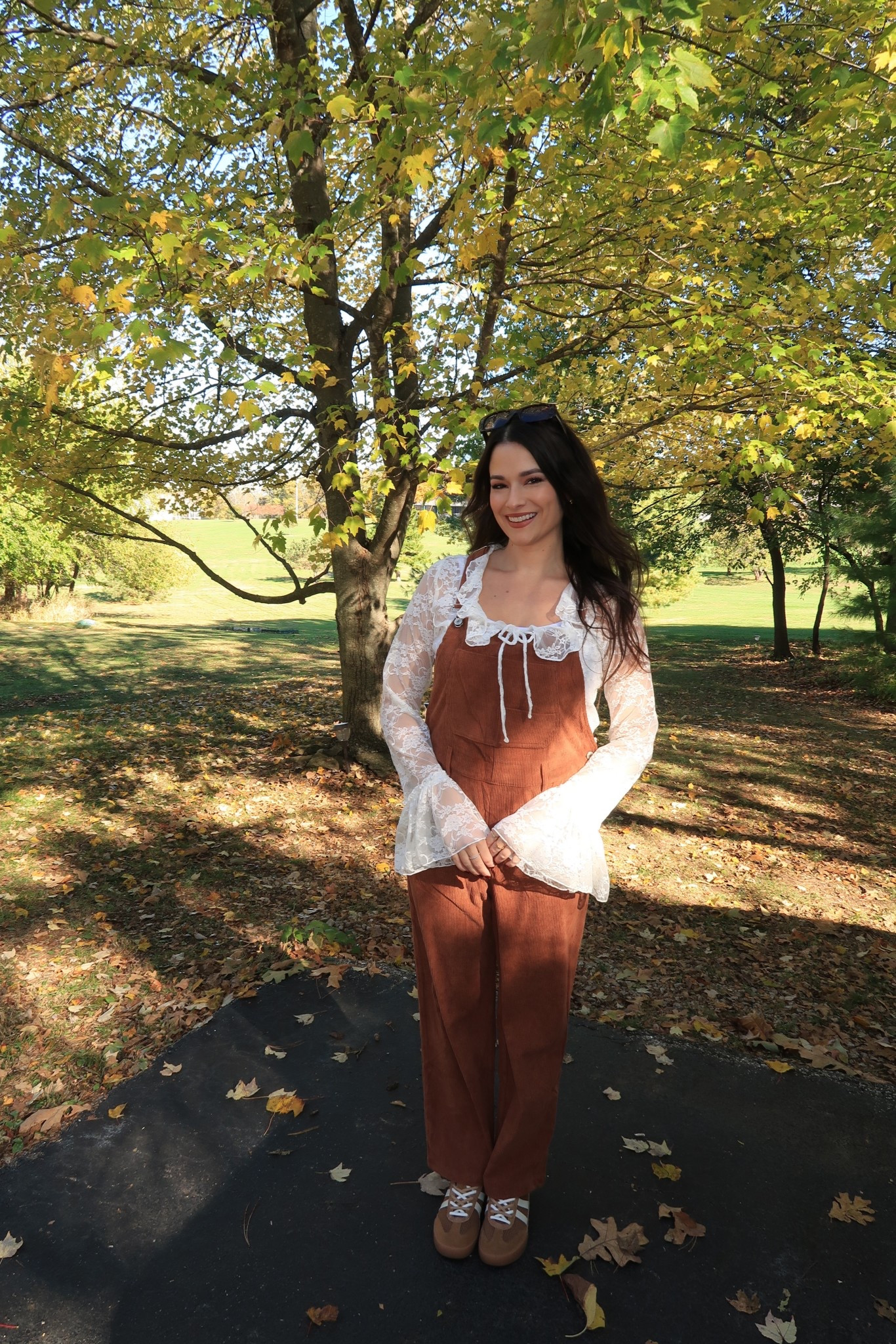 These overalls are giving all the fall vibes 🍁 also loving the lace paired together with the corduroy

Overalls, fall outfit, fall chic, fall style, autumn outfit, sneakers outfit, overalls outfit, easy fall outfit, fall 2025,
#fallfashion #autumnstyle #pinterestoutfit #ootd #styleinspo #outfitinspo #fallvibes

#LTKootd #LTKU #LTKFindsUnder50