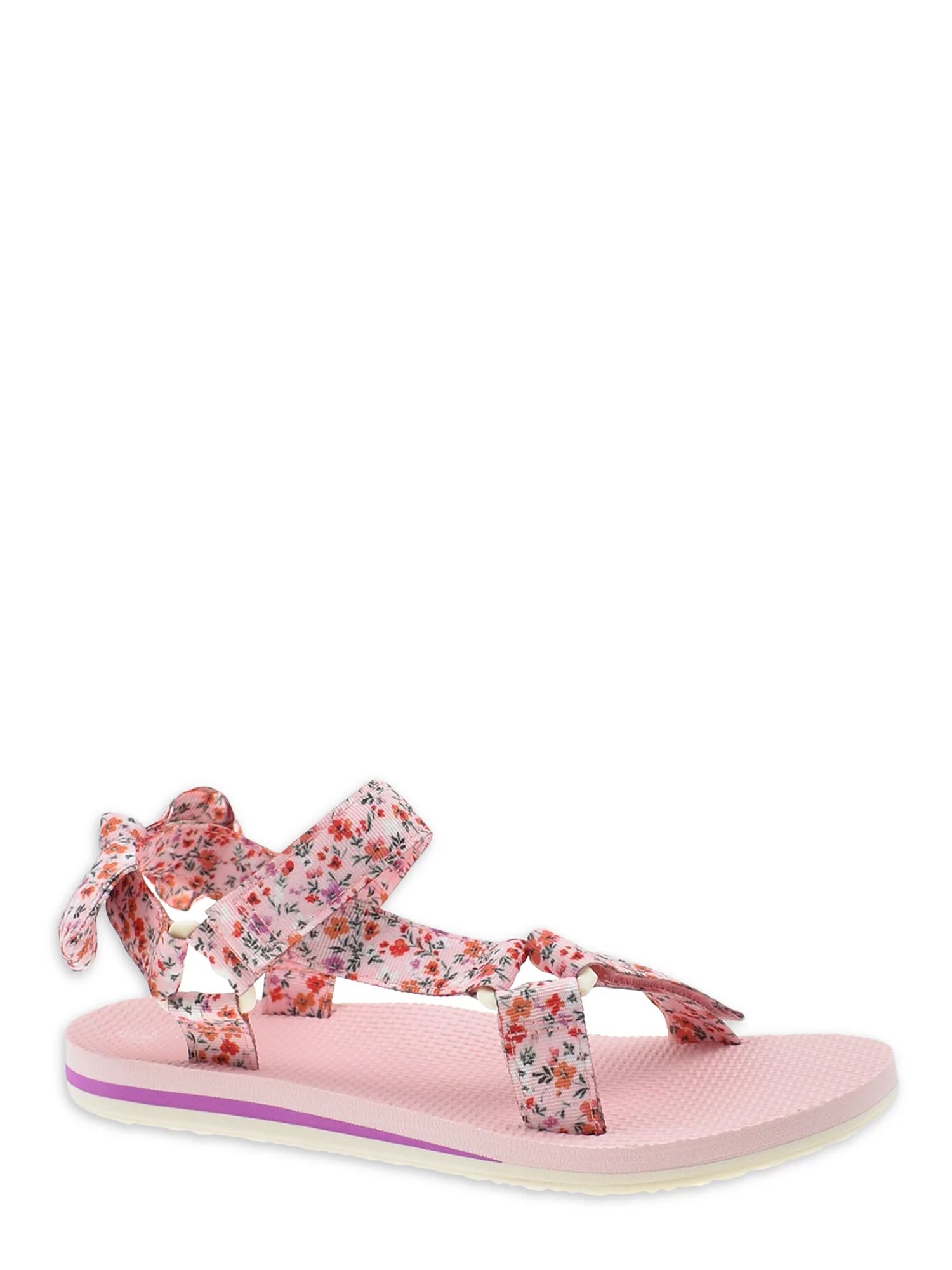 Time and Tru Women's Nature Sandals with Bow Detail - Walmart.com | Walmart (US)