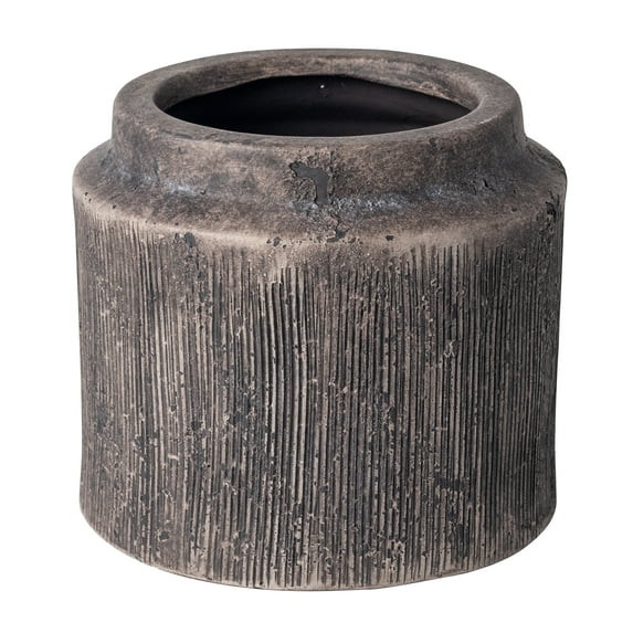 Better Homes & Gardens 6" x 6" x 5.4" Round Black Ceramic Alexander Plant Planter | Walmart (US)