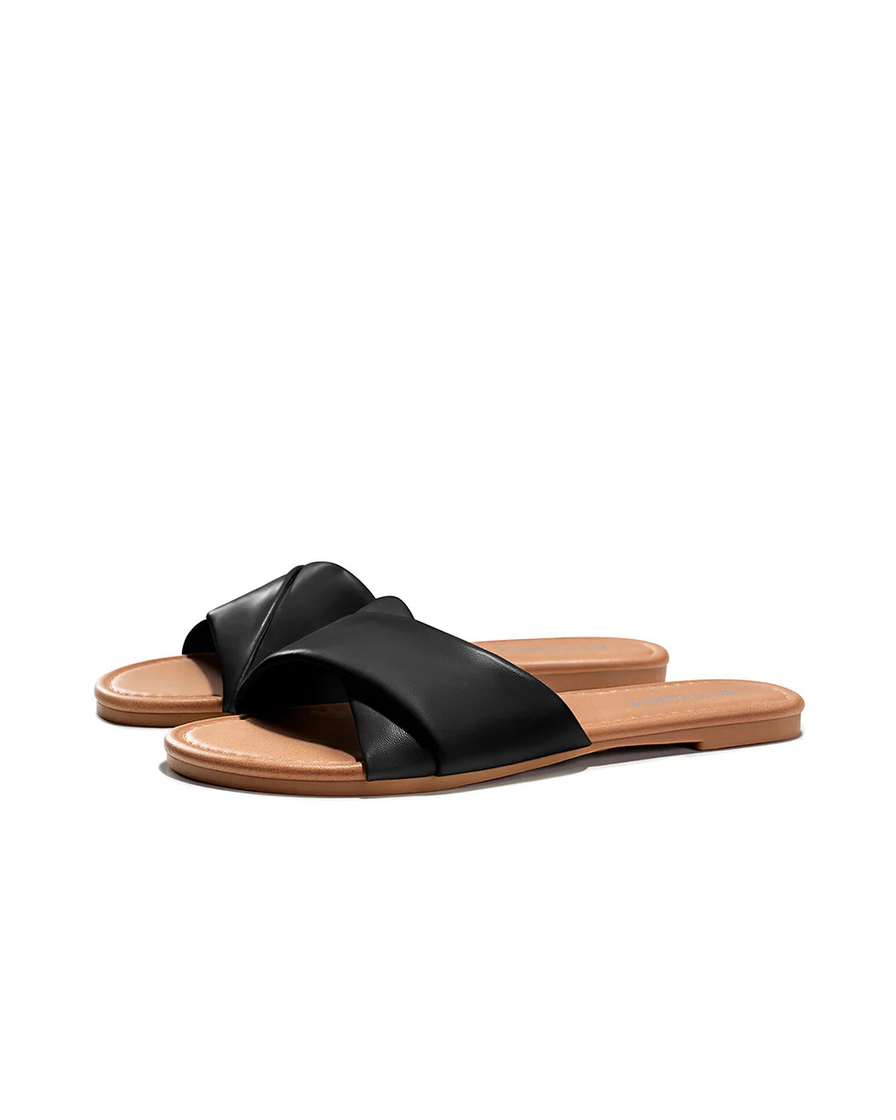 Tina | Women's Simple Flat Slides | Fitory Footwear US