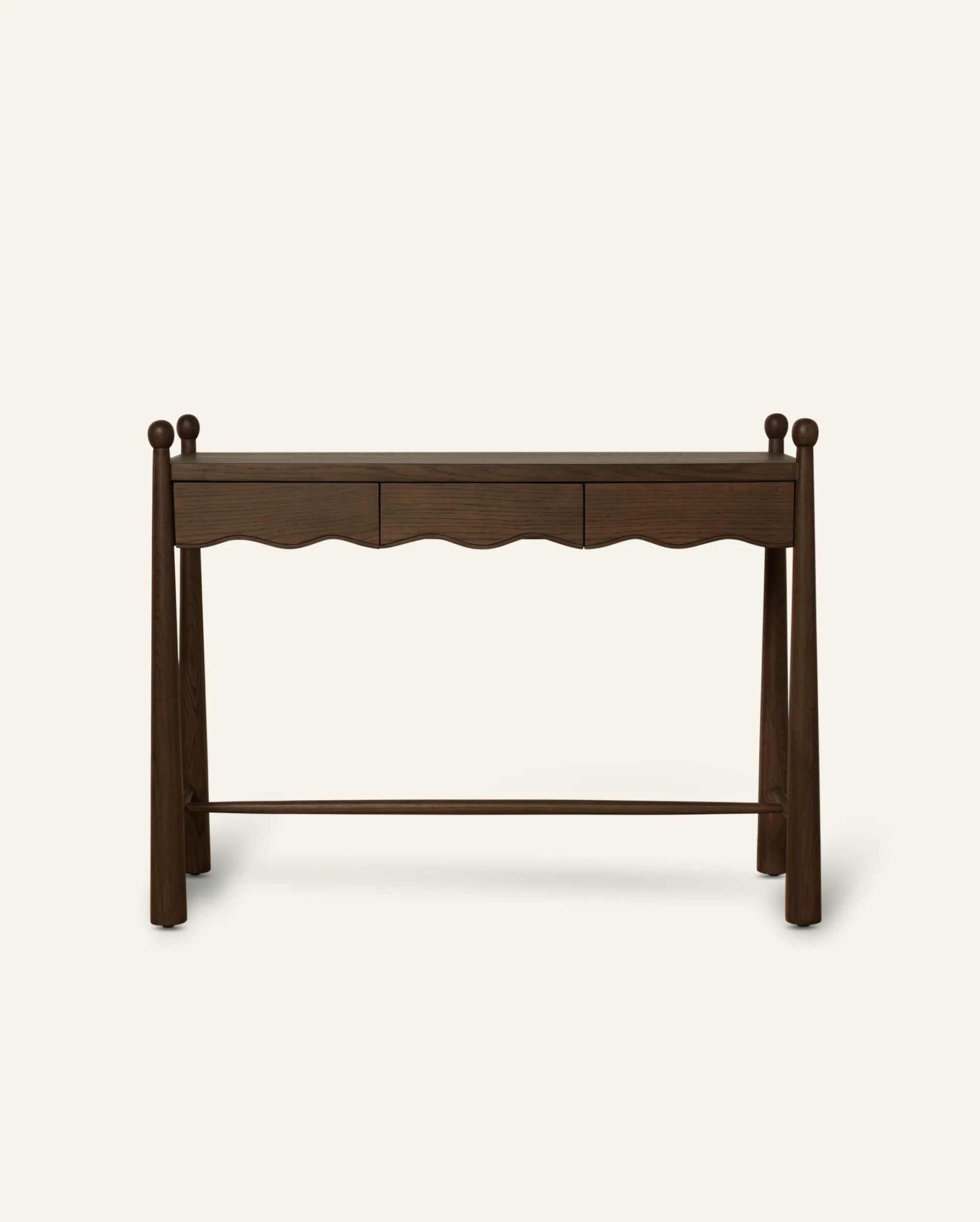 Wave Console - Brown Oak Console Table | Häti Home