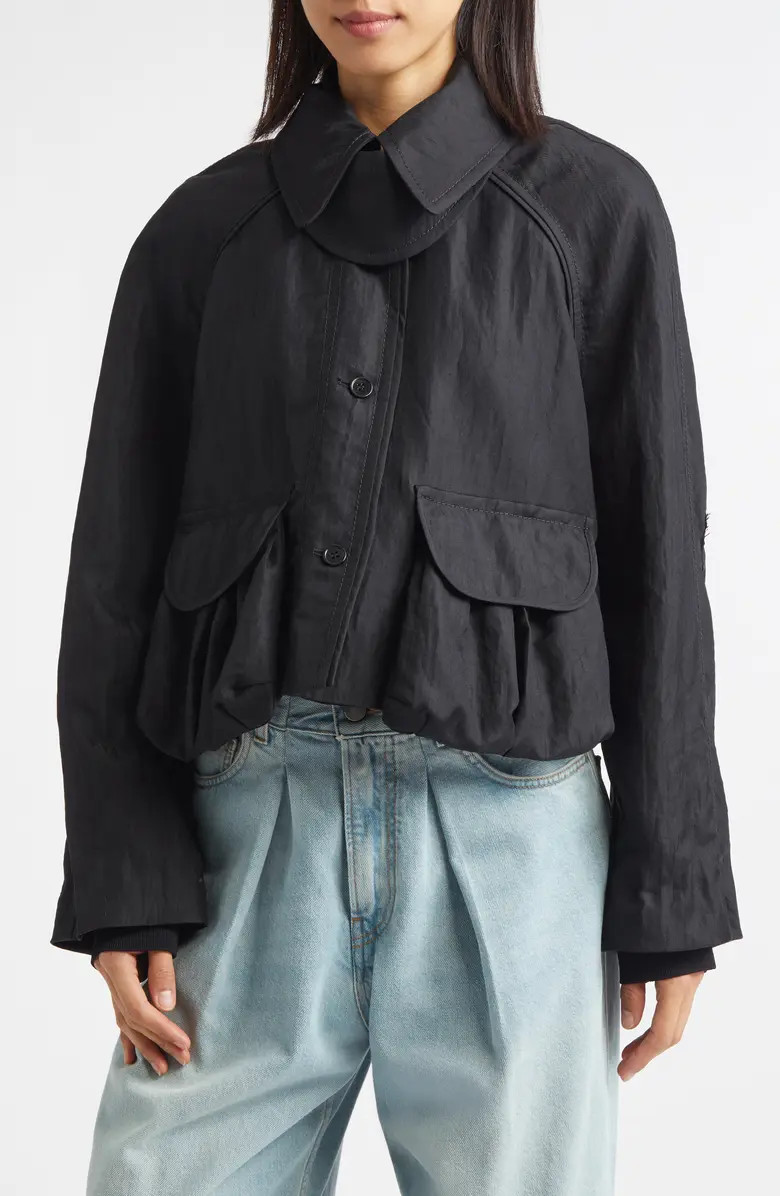 NACKIYÈ Precious Cargo Virgin Wool Blend Crop Jacket | Nordstrom | Nordstrom