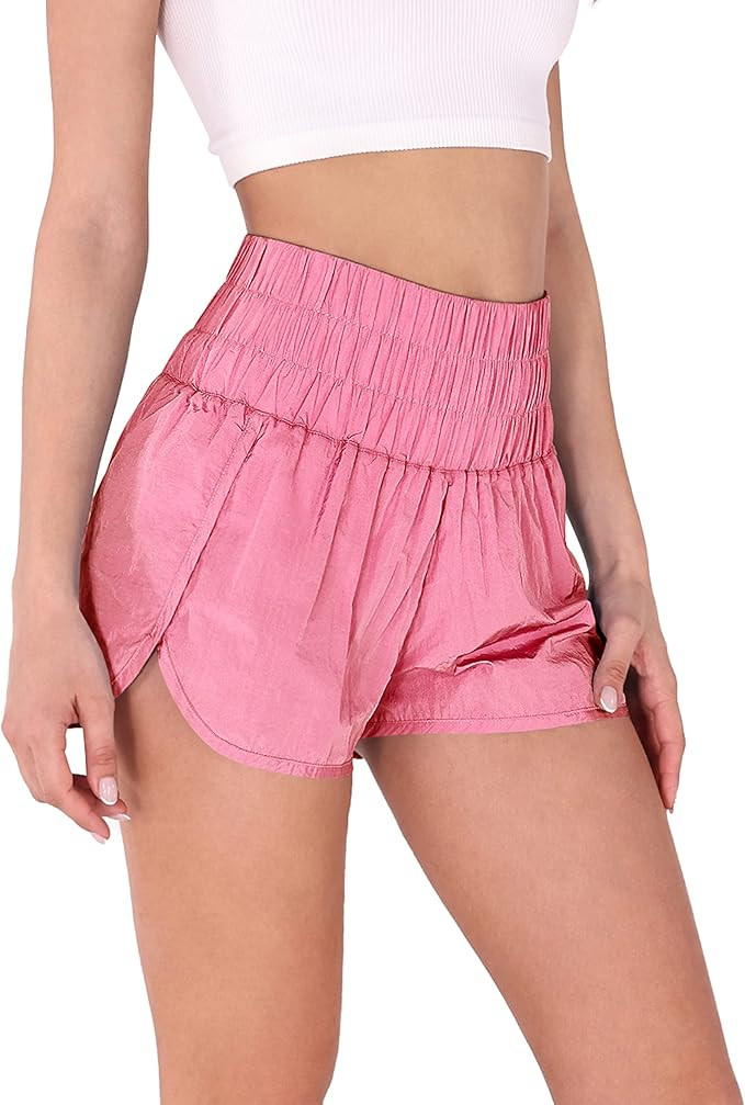 ODODOS Goto Athletic Shorts for Women Elastic High Waisted Quick Dry Sports Casual Workout Runnin... | Amazon (US)