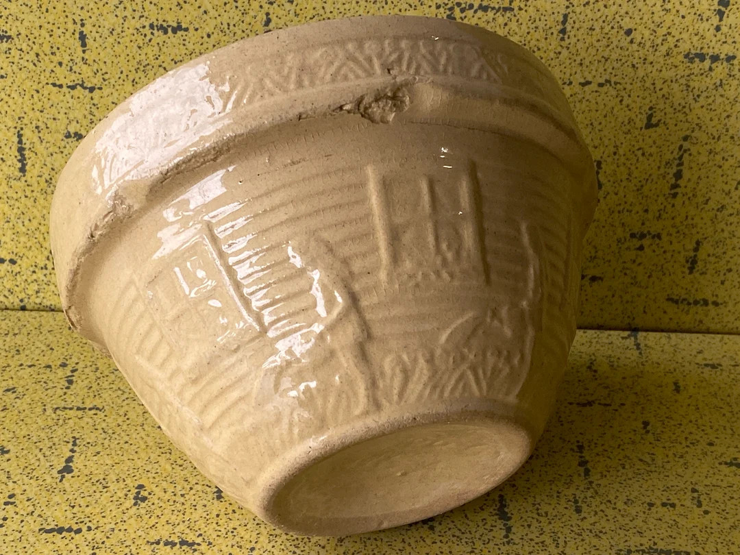 Brush Mccoy Girl W/ Watering Can Yellow Ware Bowl Scarce 1905-1925 Antique 6 1/4x3 7/8 Thumb Hold... | Etsy (US)