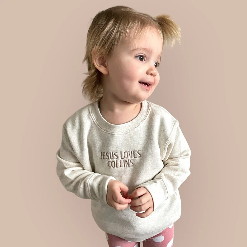 Your kids’ new favorite sweatshirt! This embroidered sweatshirt is warm and cozy for chilly day... | Etsy (US)
