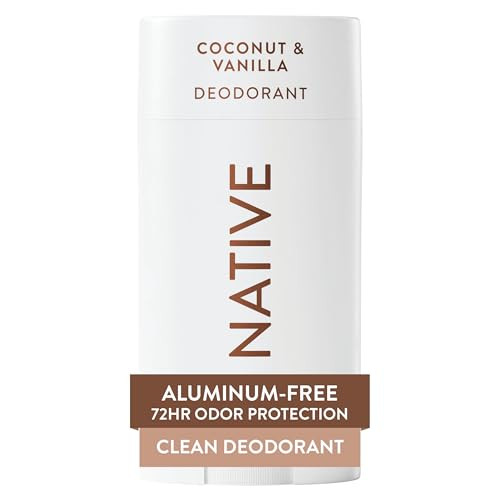 Native Deodorant Contains Naturally Derived Ingredients, 72 Hour Odor Control, Deodorant for Women and Men, Aluminum Free, Coconut & Vanilla 2.65oz | Amazon (US)