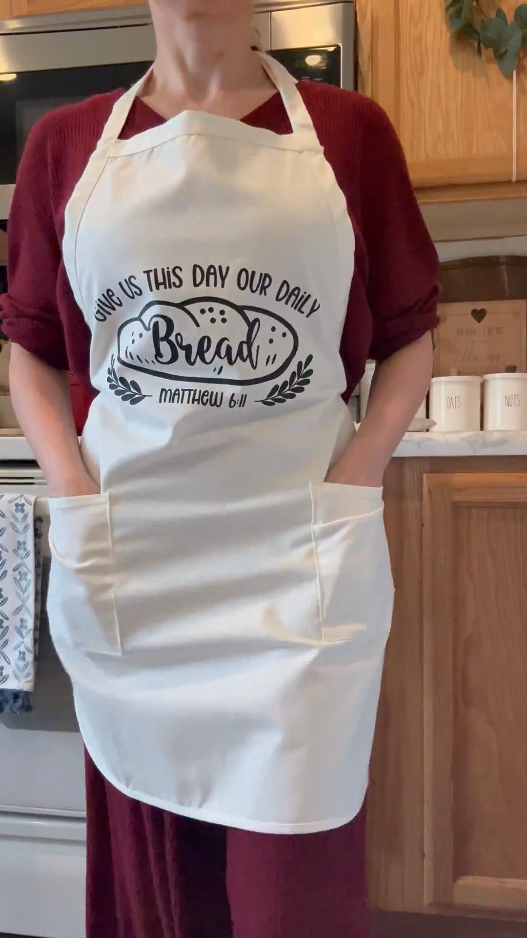 Cute kitchen apron I found on Etsy. 40% off now and it ships fast. Will make a great gift! 



Give Us This Day Our Daily Bread Apron, Bread Apron, Religious Gift, Baking Apron, Christian Gift, Kitchen Apron, Faith Apron, Kitchen Gift, Mother’s Day gift, Christmas gift, fall essentials, sourdough, Etsy fall finds, Pumpkin Spice Apron, Custom Apron, Pumpkin Spice Latte, Coffee Station, Thanksgiving Gift, Fall, Autumn, Fall Coffee, Personalized Apron, Thanksgiving Cooking Crew Apron Custom Name Turkey Apron Family Holiday Apron Thanksgiving Chef Gift Personalized Fall Kitchen Apron #LTKGiftGuide#LTKFindsUnder50 #LTKFamily #LTKParties