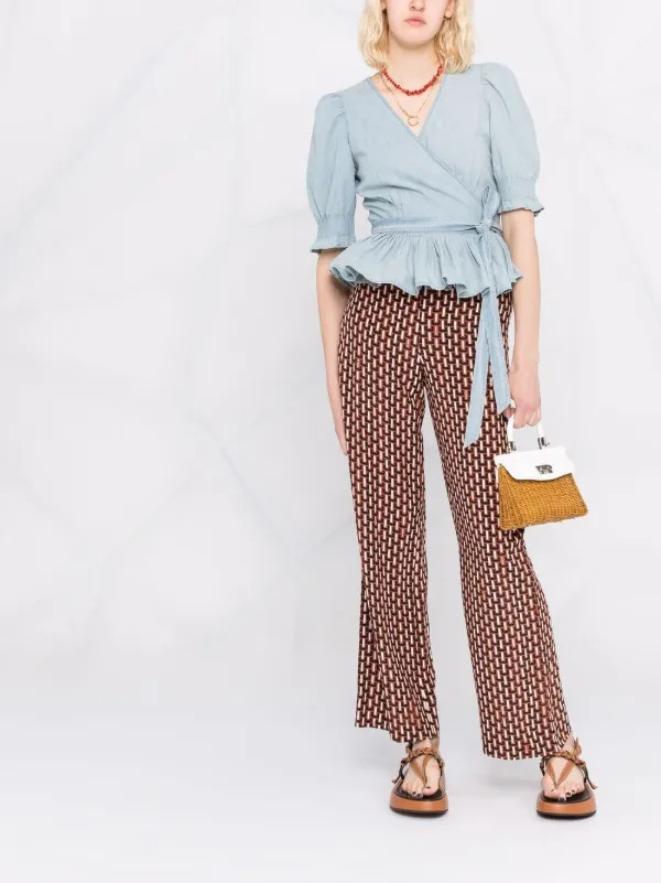 small Paris wicker tote bag | Farfetch (RoW)