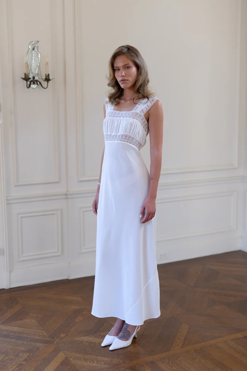 The Ivory Veronica Slip | Selkie Collection