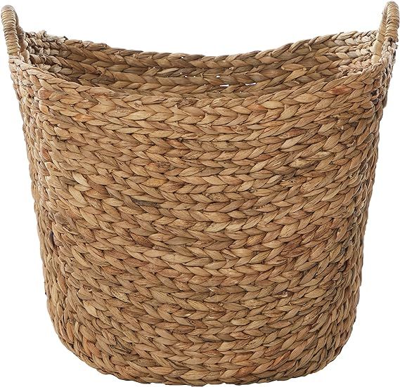 Deco 79 Large Seagrass Woven Wicker Basket with Arched Handles, Rustic Natural Brown Finish, as C... | Amazon (US)