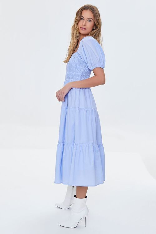 Smocked Puff-Sleeve Dress | Forever 21 (US)