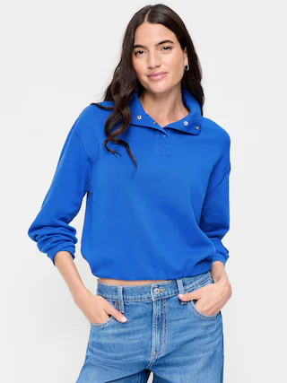 SoComfy Funnel-Neck Sweatshirt | Old Navy (US)