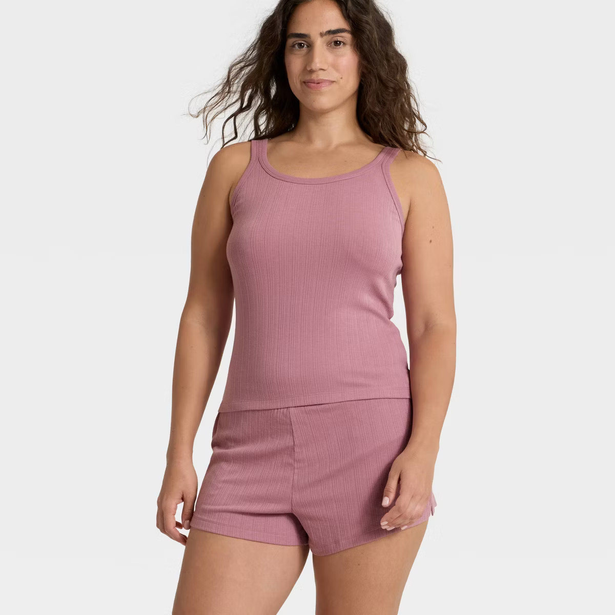 Women's Ribbed Tank Top and Shorts Pajama Set - Auden™ | Target