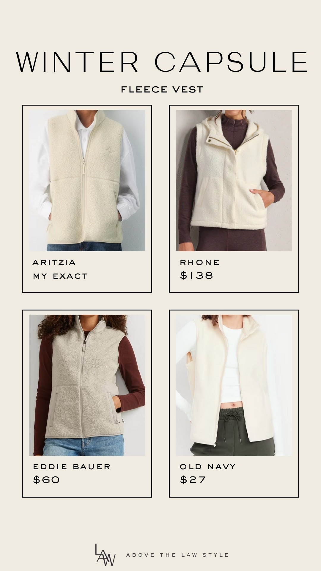 Winter Capsule: Fleece Vest

#LTKFindsUnder100 #LTKFindsUnder50 #LTKSeasonal