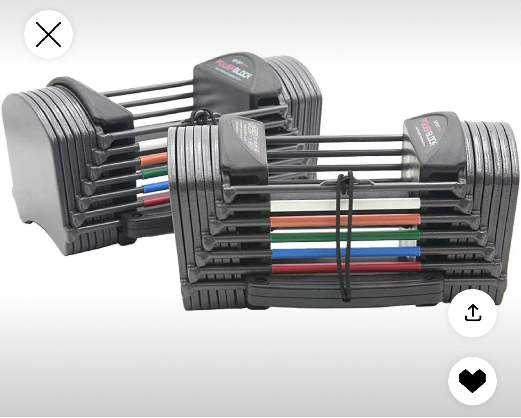 Adjustable dumbbells! 

#LTKfitness