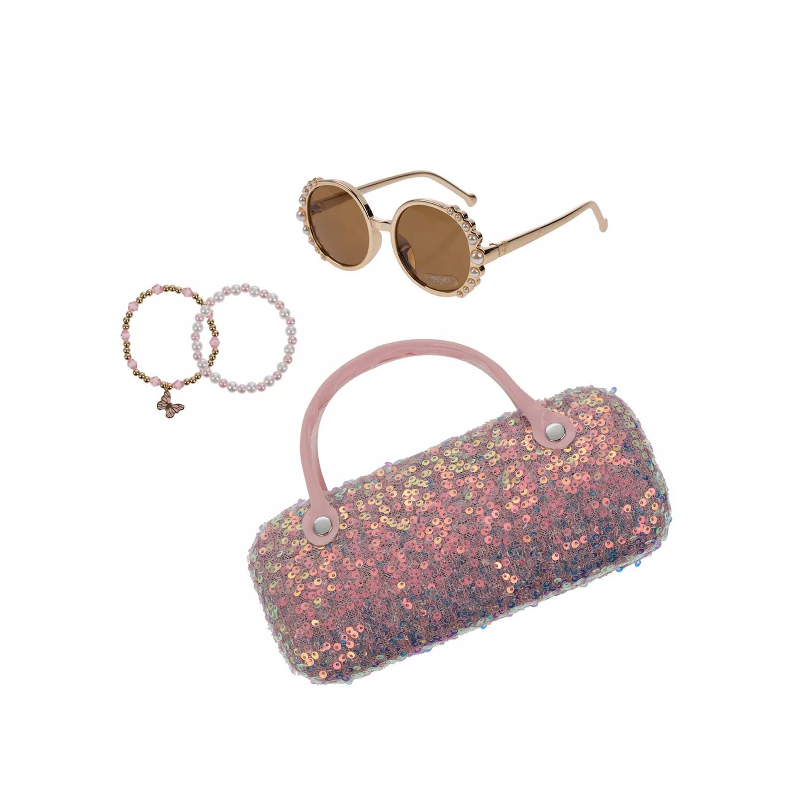 Capelli Coquette Case with Handles & Jelly Sunglasses 2-Piece Bracelet Set | Kohl's