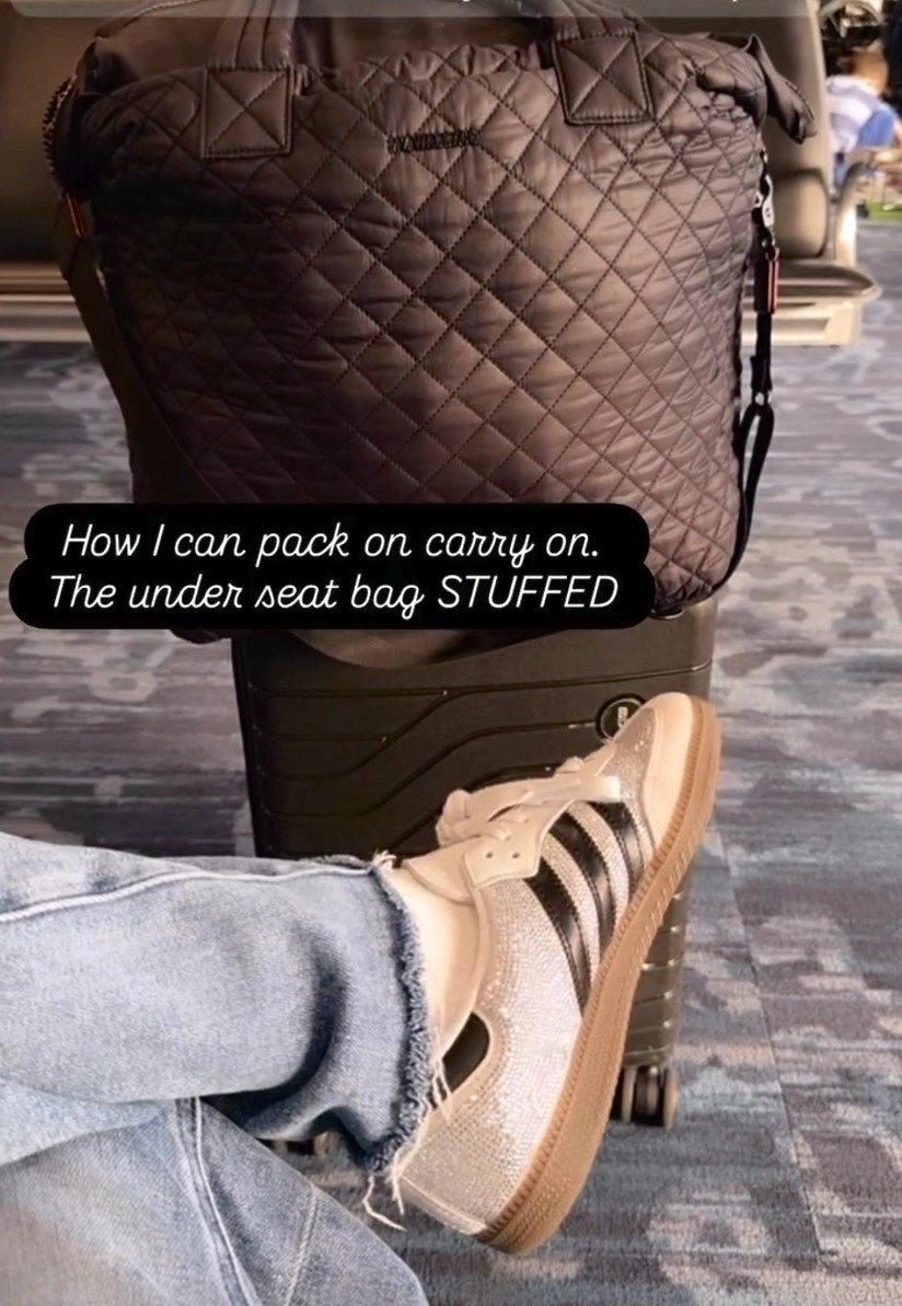 Don’t know what i love more my carry on bag or these sparkly adidas!! 🤩

#LTKmomlife #LTKdayinmylife #LTKootd