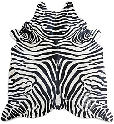 Safari Zebra Black On Off White Cowhide Rug 6ft x 7ft 180 cm x 210cm | Amazon (US)