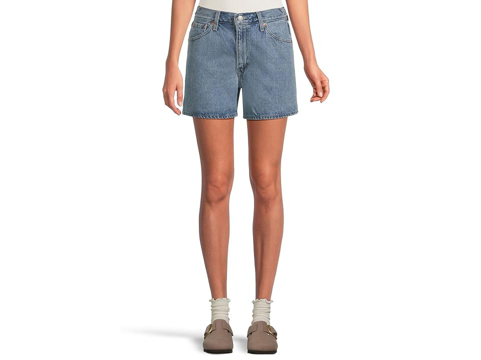 Levi's(r) Womens Cinch Mid-thigh Short Women's Shorts Twisted Stone : 26, Cotton/Denim | Zappos