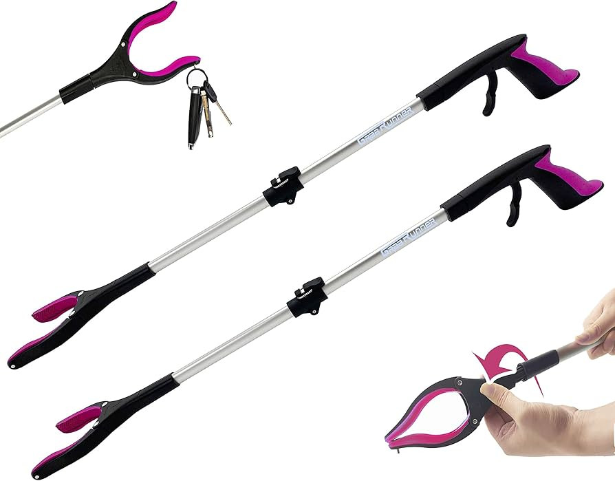 32 inch GrabRunner FDA Registered Reacher Grabber Tool with Strong Magnetic and Swivel Head (New Pin | Amazon (US)
