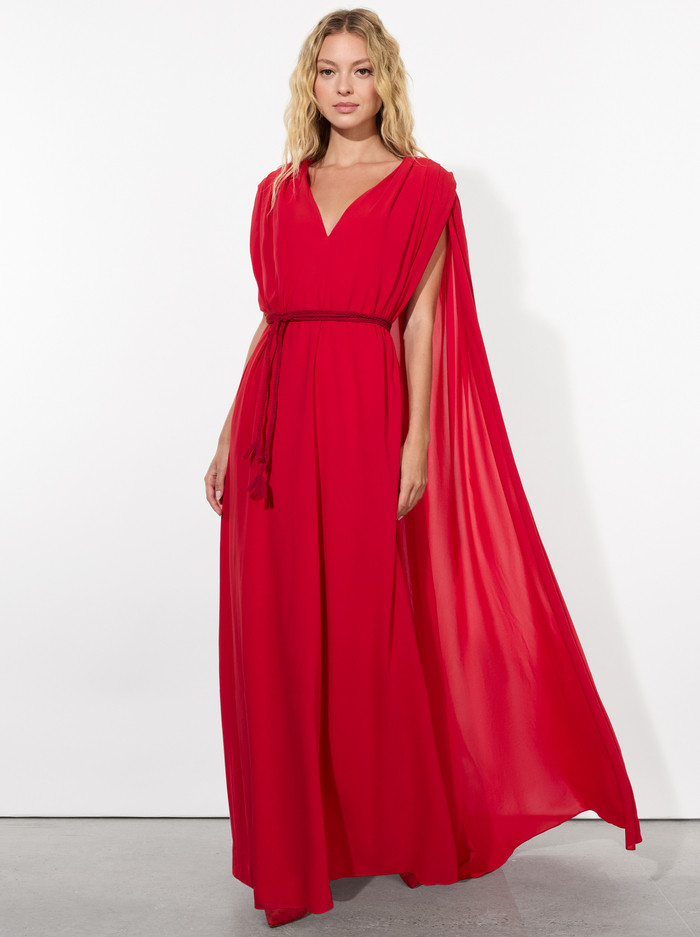 ZENAIDA MAXI CAPE DRESS | Alice + Olivia