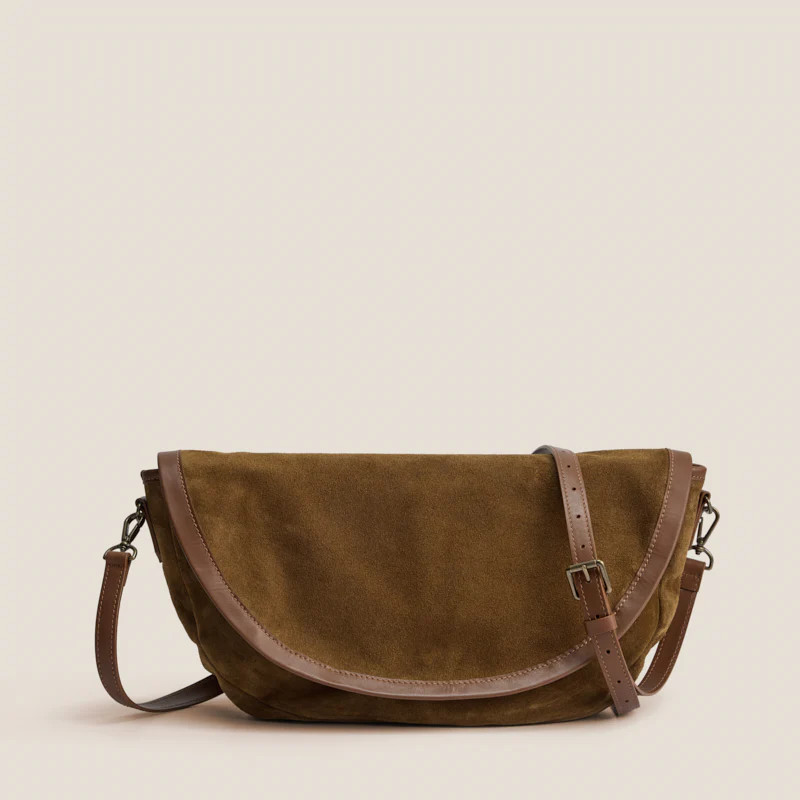 Arc Saddle Bag - Suede Desert Sand | Parker Thatch