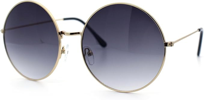 Classic Oversize Joplin Style Hippie Round Circle Lens Sunglasses | Amazon (US)