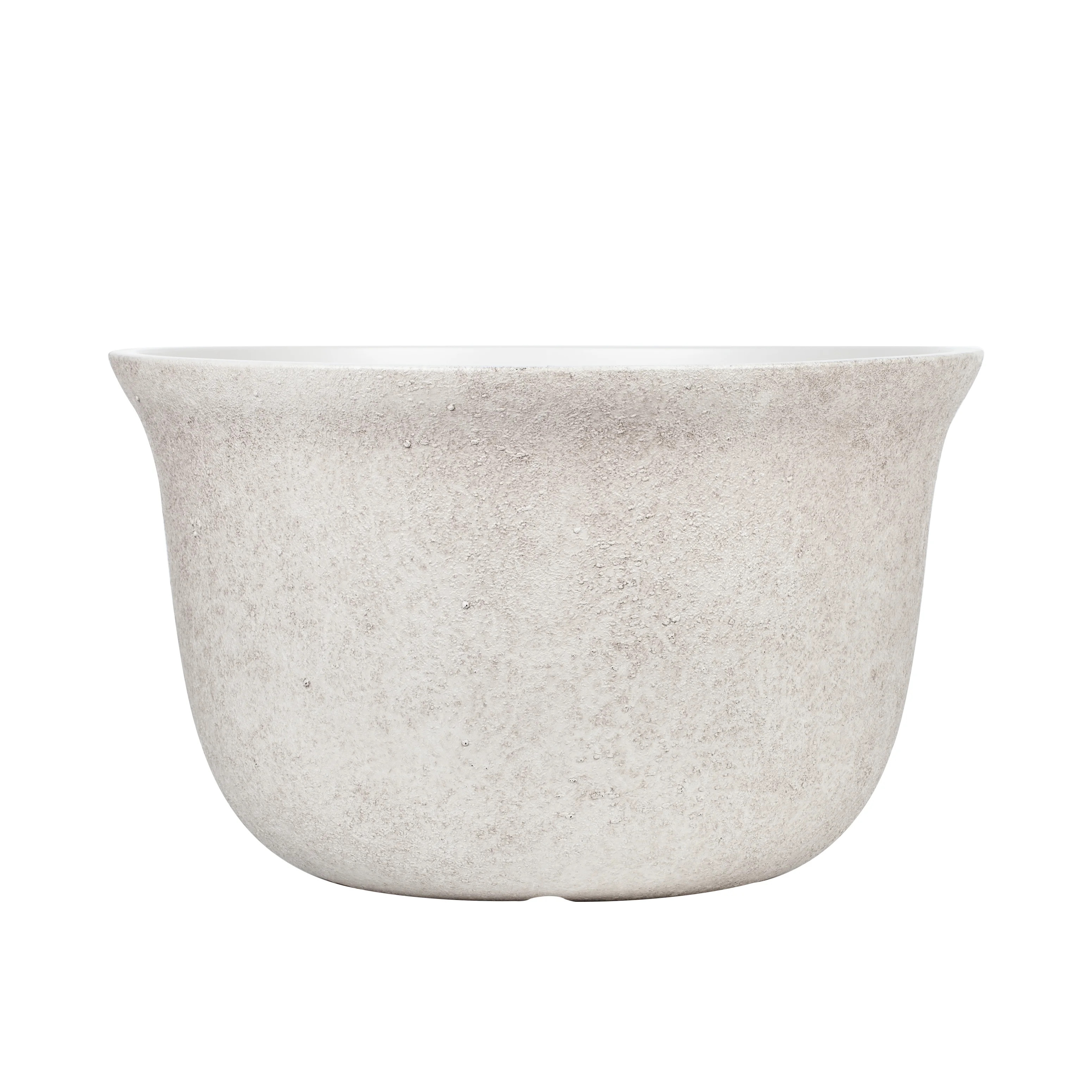 Mainstays 20 inch Bowl Planter with Drainage - Gypsum | Walmart (CA)