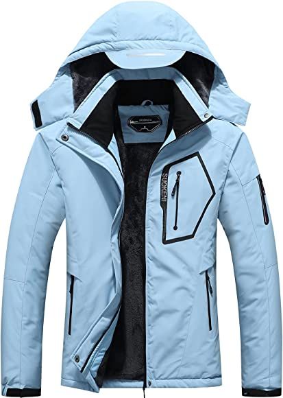 Women's Waterproof Ski Jacket Warm Winter Snow Coat Hooded Raincoat | Amazon (US)