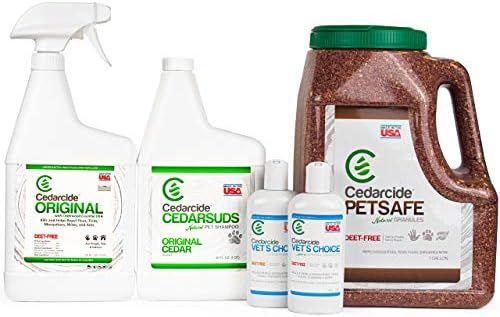Cedarcide Flea & Tick Pet Pack (Large) | Cedarcide Original + CedarSuds Pet Shampoo + Vets Choice Fl | Amazon (US)
