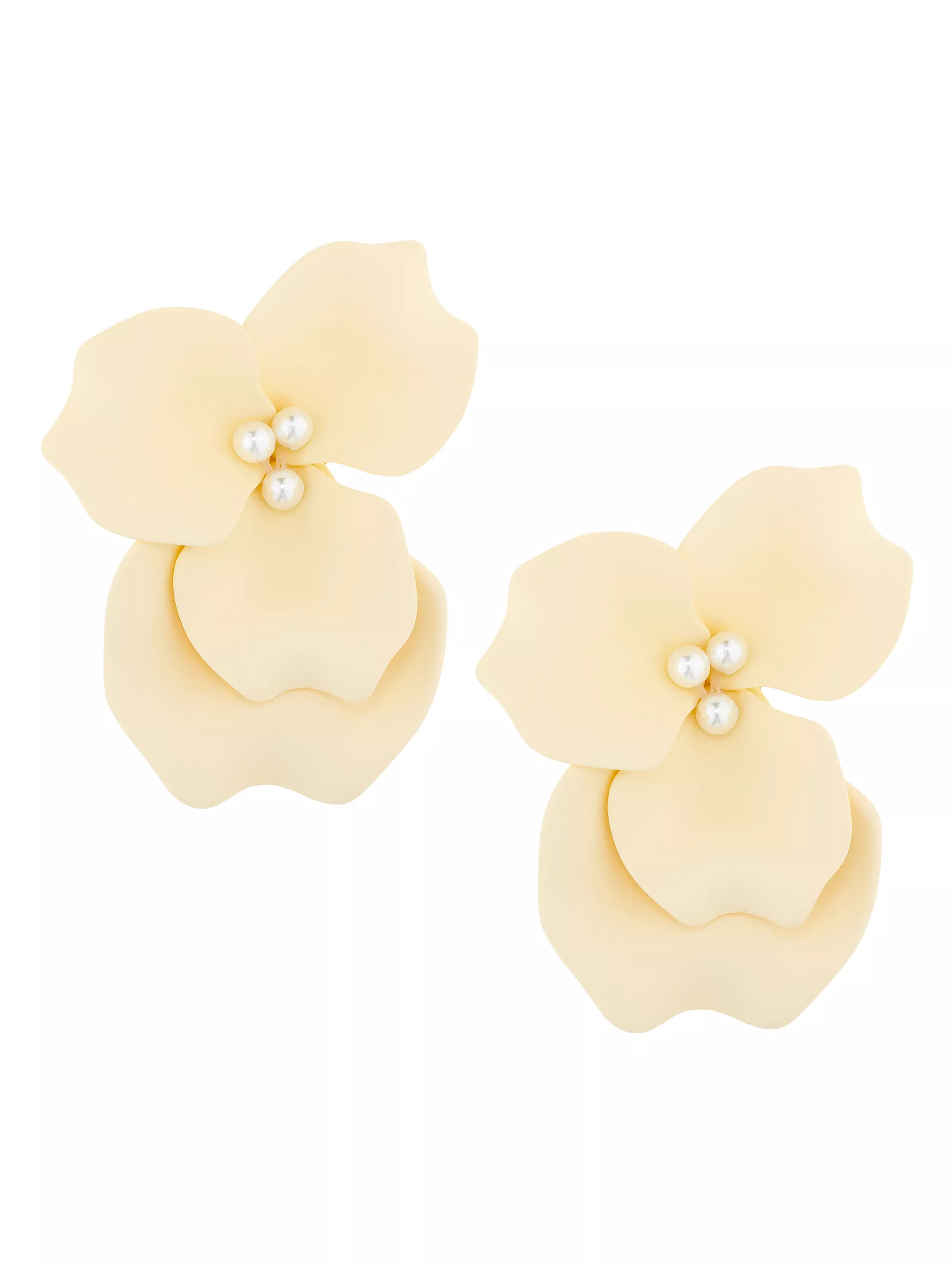 Mary 14K-Gold-Plated Flower Stud Earrings | Saks Fifth Avenue
