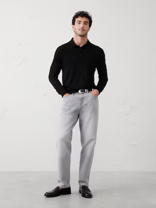 Merino Wool Polo Sweater | Banana Republic Factory