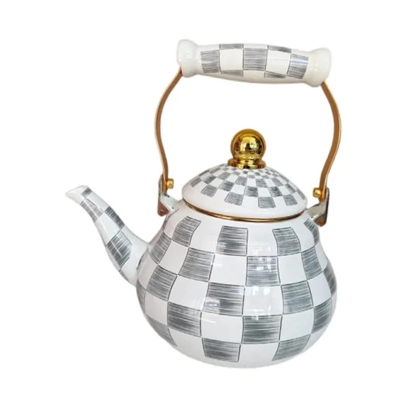 Solace Enamel Tea Kettle Tea Pot Milk Warmer Comfortable Grip Decorative Teakettle Teapot for Hom... | Walmart (US)