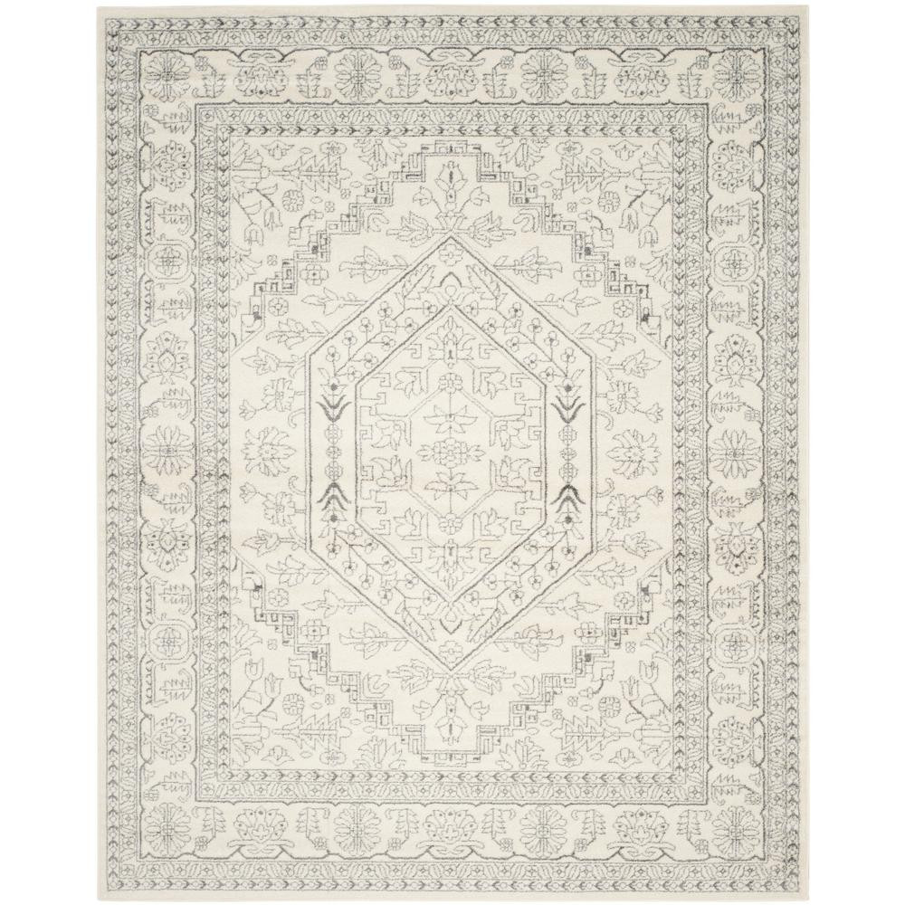 Adirondack Ivory/Silver 9 ft. x 12 ft. Area Rug | The Home Depot