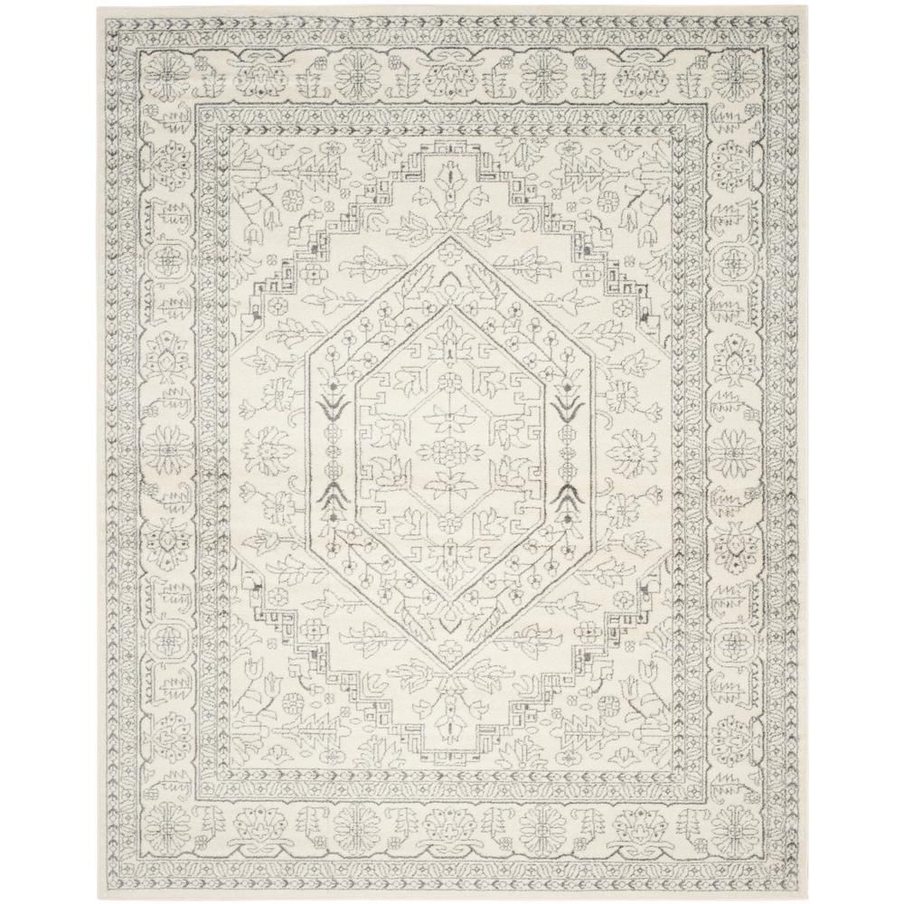 Adirondack Ivory/Silver 9 ft. x 12 ft. Area Rug | The Home Depot