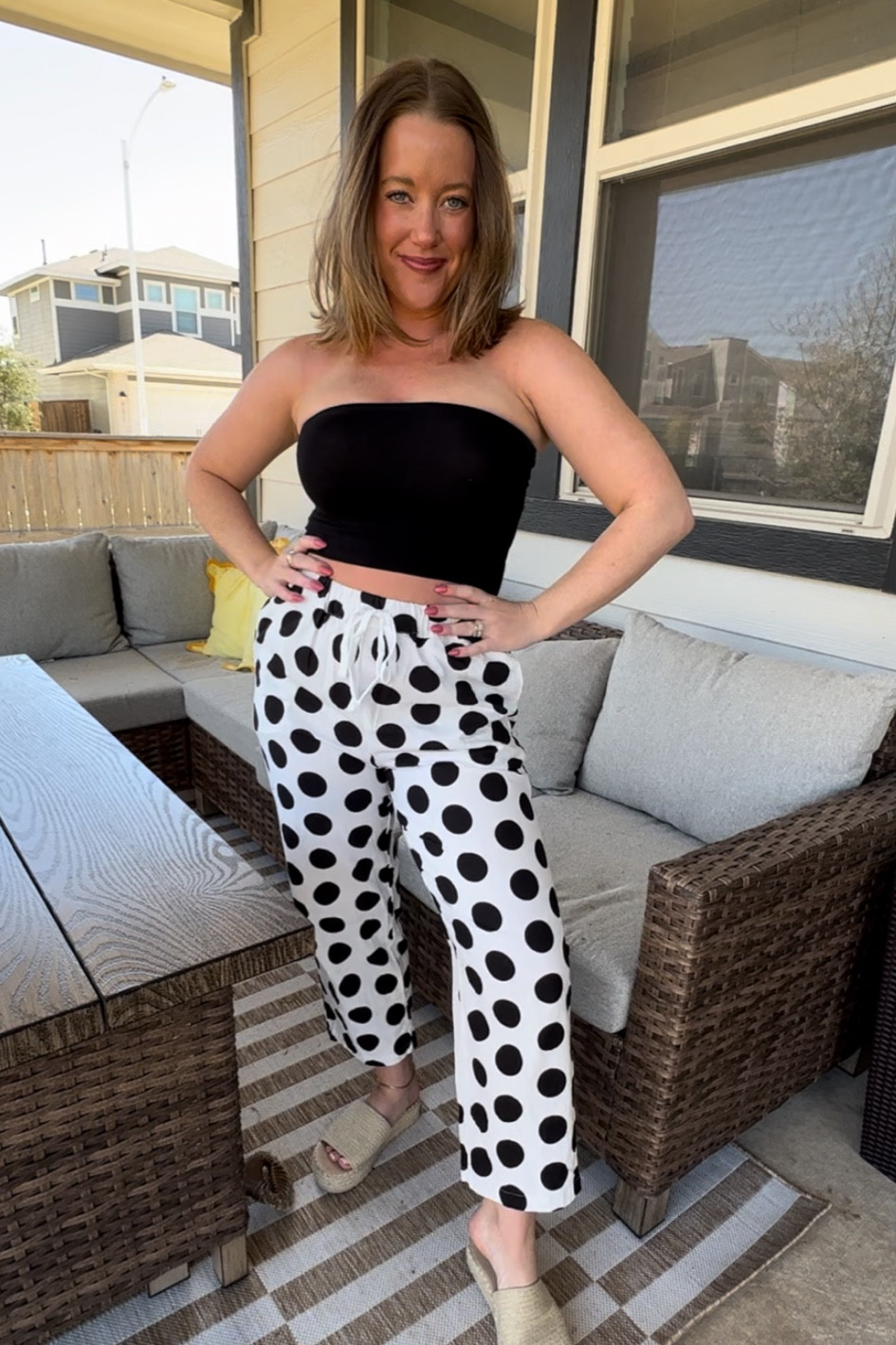 Obsessed with these linen polka dot pants! Only $25 and so comfy. Wearing a small 

#LTKSpringSale #LTKStyleTip #LTKSeasonal