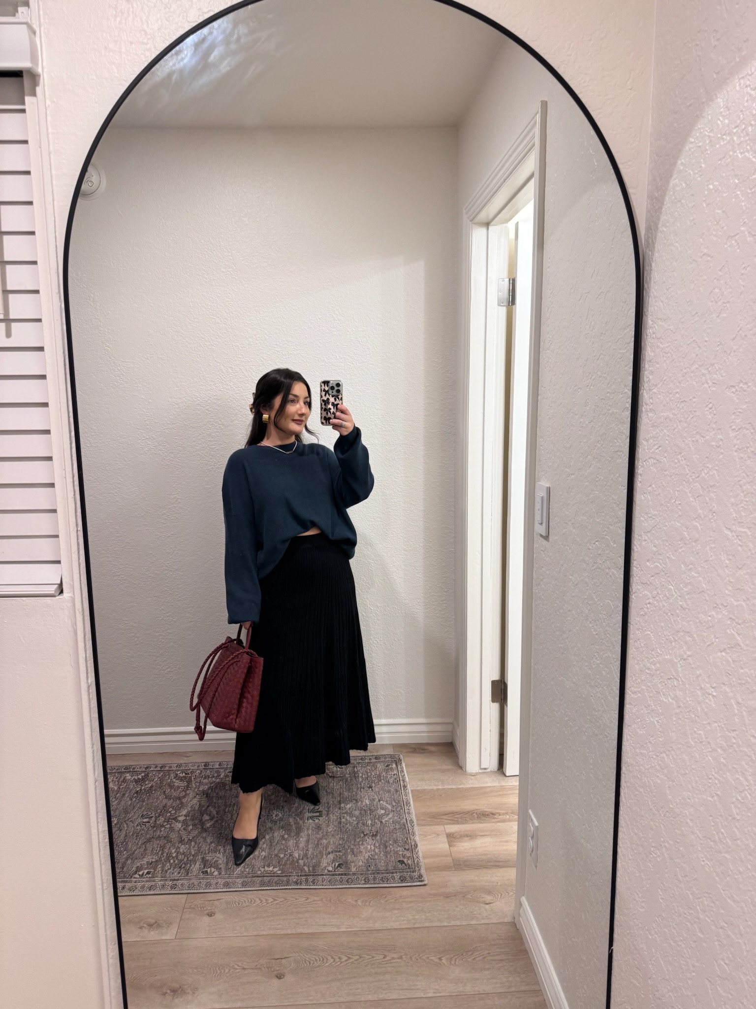 Favorite oversized sweater and skirt! The sweater is oversized and so comfortable and the pleated skirt is flowy and flattering! 

Sweater size small
Petite friendly skirt size small 

5'0" 140lbs

#LTKPetite #LTKWorkwear #LTKFindsUnder50